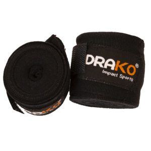 Drako Mexican Style Hand Wraps 180" - Black, 180