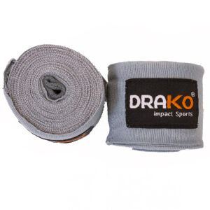 Drako Mexican Style Hand Wraps 180" - Grey, 180