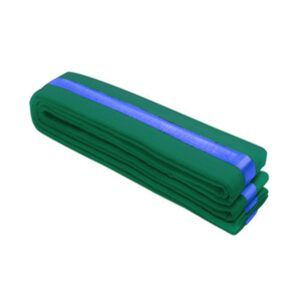 Drako Taekwondo Single Wrap Striped Belt - Green BlueStripe, 0