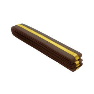 Drako Gold Stripe Belts - Brown, 4