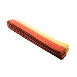 Drako Half Colour Belts - Yellow/Orange, 0