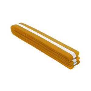 Drako White Stripe Belt - Orange, 0