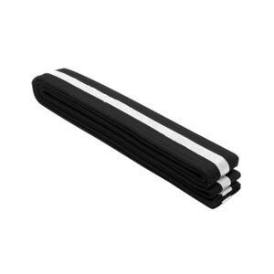 Drako White Stripe Belt - Black, 0