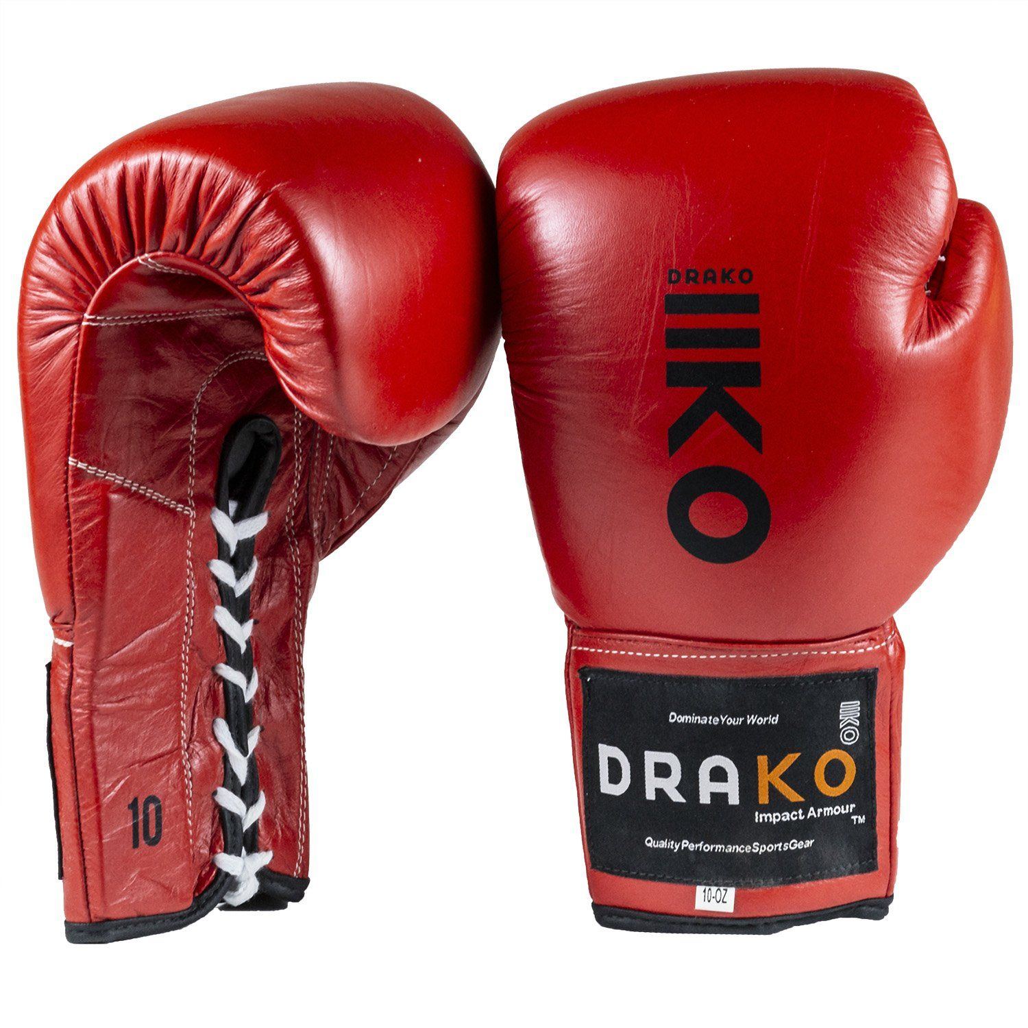 Drako Lace up Boxing Glvoes Drako Lace Up Boxing Gloves