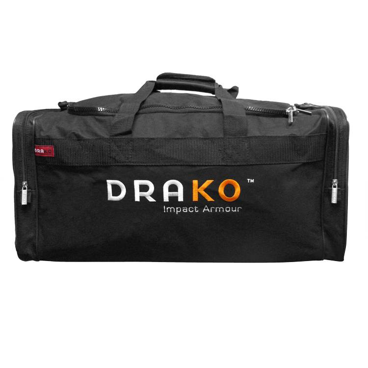 Drako Medium Embroidered Sports Bag - Orange Drako Embroidered Medium Sports Bag