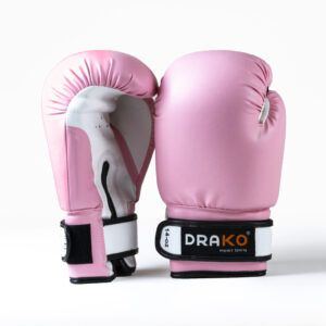 Drako Vinyl Boxing Gloves - Pink, 10oz