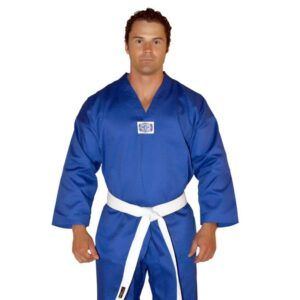 Drako V-Neck TKD Dobok - Blue, 4x0/110