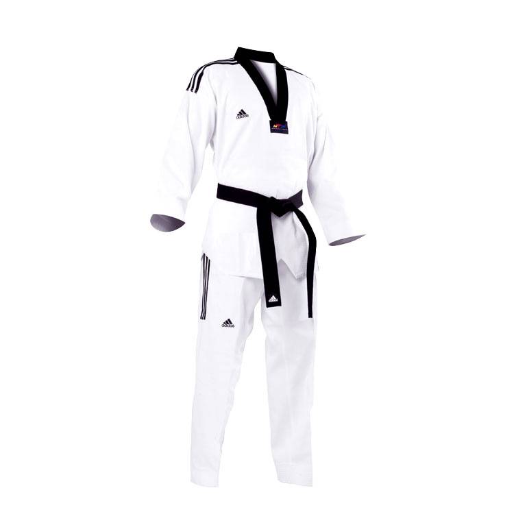 UNI11211WHE-Adidas-Grand-Master-TKD-Uniform-3Stripes Adidas Grand Master 3-Stripe TKD Dobok - Image 1