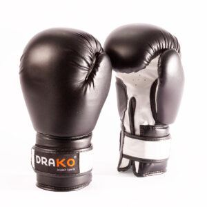 Drako Vinyl Boxing Gloves - Black, 8oz