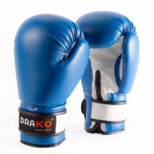 Drako Vinyl Boxing Gloves - Blue, 8oz