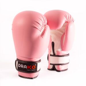 Drako Vinyl Boxing Gloves - Pink, 16oz