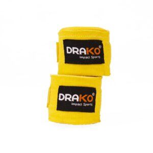 Drako Boxing 120” Hand Wraps Mexican - Yellow, 120"