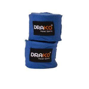 Drako Boxing 120” Hand Wraps Mexican - Blue, 120"