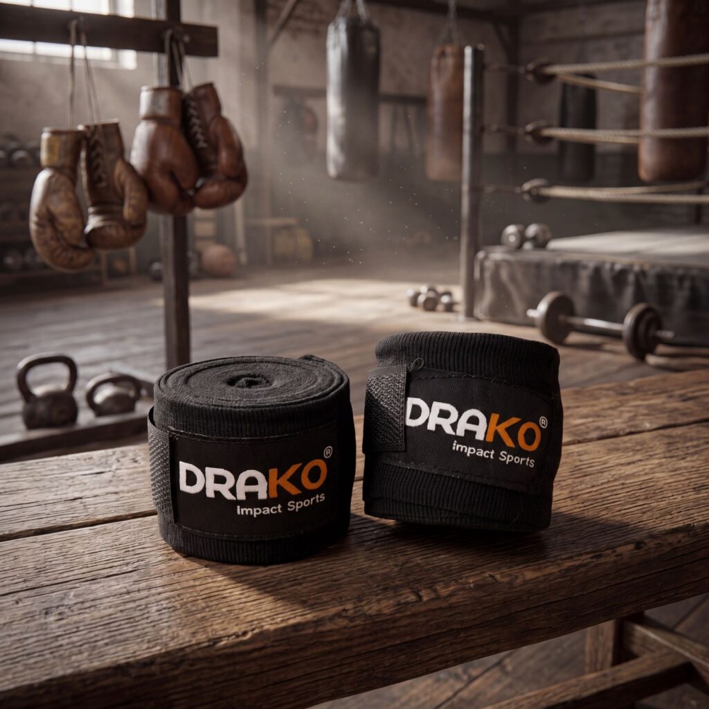 Drako boxing hand wraps ready for wrapping hands before training
